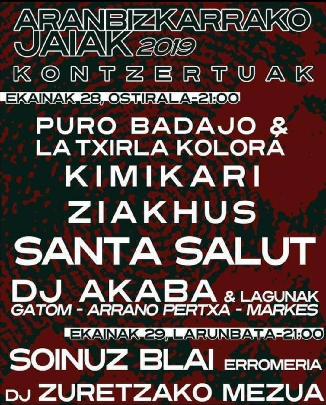 Aranbizkarrako Jaiak